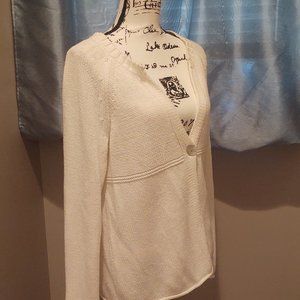 J. Jill One-Button Sweater